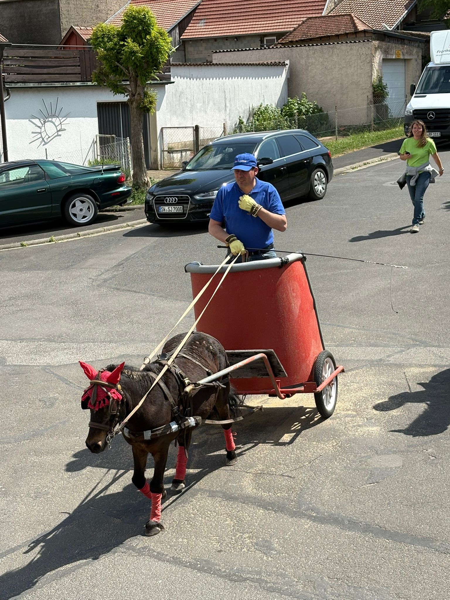 der 2. Vorstand auf seinem Streitwagen